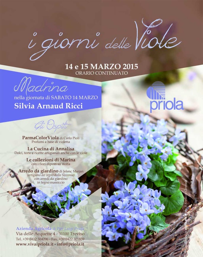 locandina i giorni delle viole al vivaio priolamarzo 2015